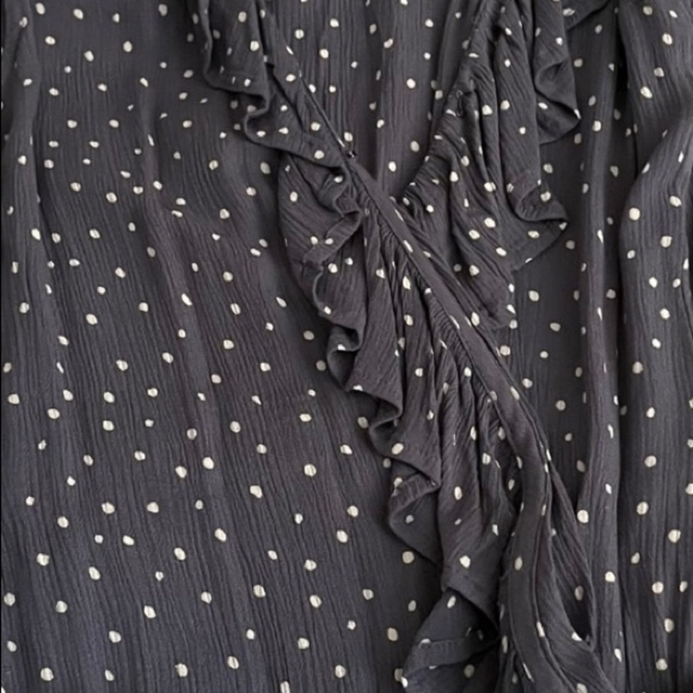Abercrombie and Fitch Womens Ruffle Wrap Bodysuit